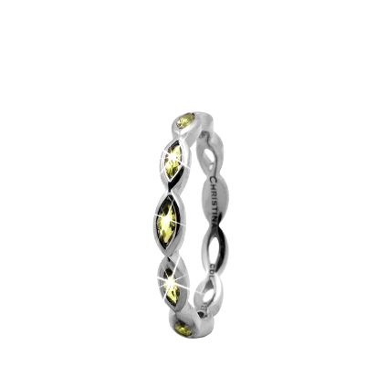 Image of Christina Collect samle sølvring - Eternity Peridot